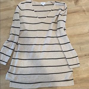 Cream and black tunic